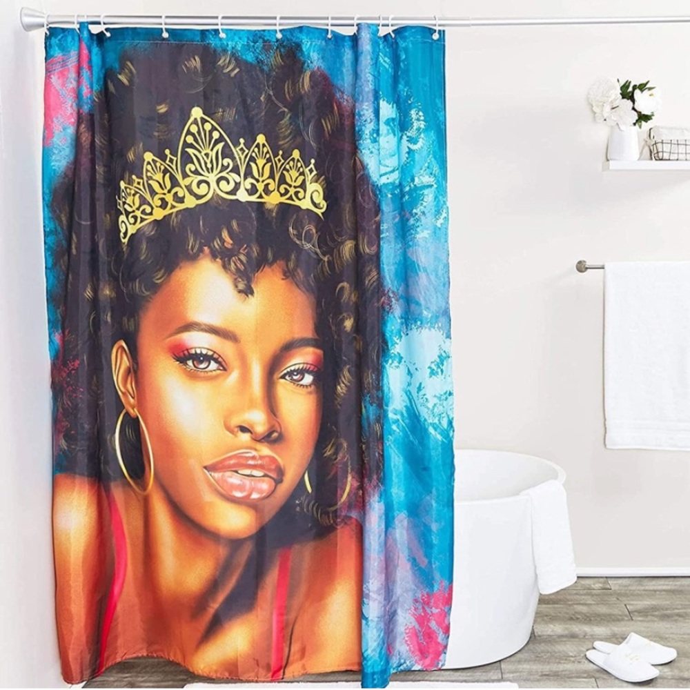African American Queen Shower Curtain